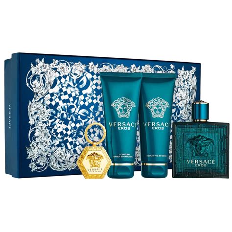 versace woman lait lumiere parfume set|Versace man perfume.